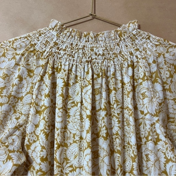 Christy Lynn | NWT Susie Dress Sunflower Popover Mini Dress Smocked Boho Size M - Picture 12 of 14